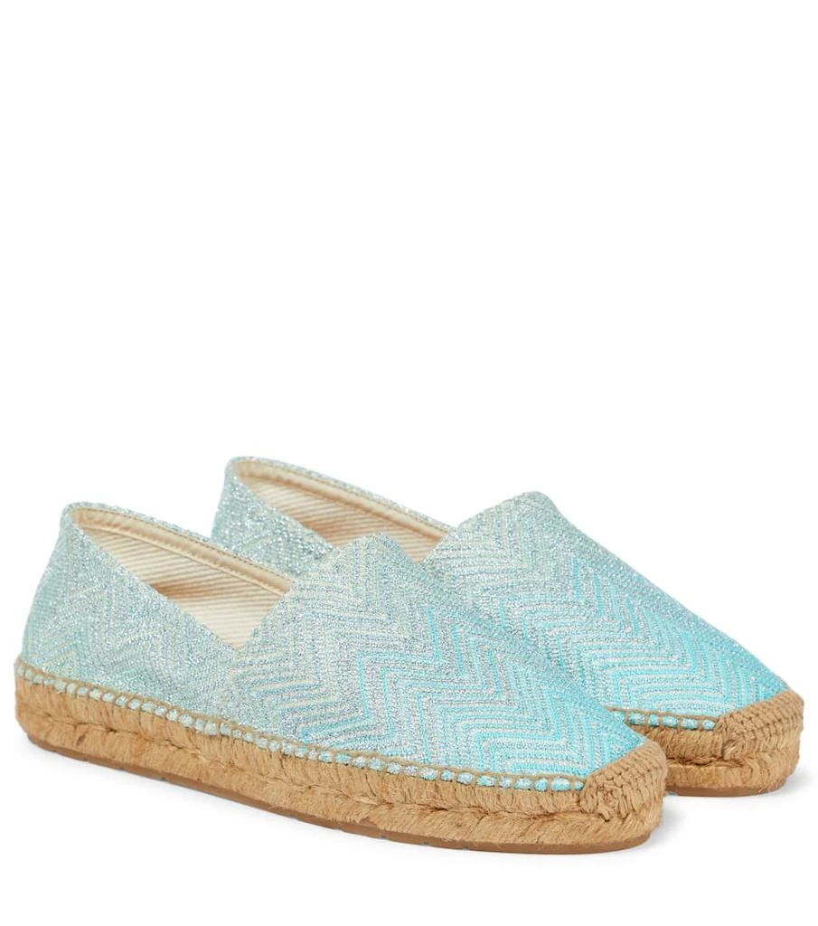 商品Missoni|Zig-zag metallic espadrilles,价格¥1724,第1张图片