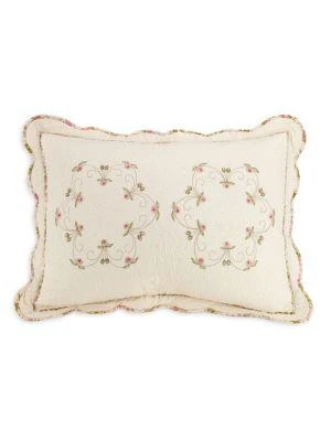 商品Modern Heirloom|Felisa Floral Embroidered King Pillow Sham,价格¥183,第1张图片