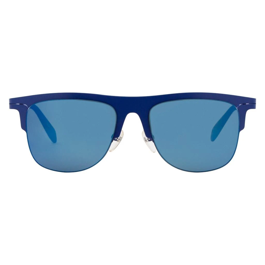 商品Calvin Klein|Calvin Klein Oval Sunglasses CK2141S 403 Blue 53mm 2141,价格¥390,第2张图片详细描述