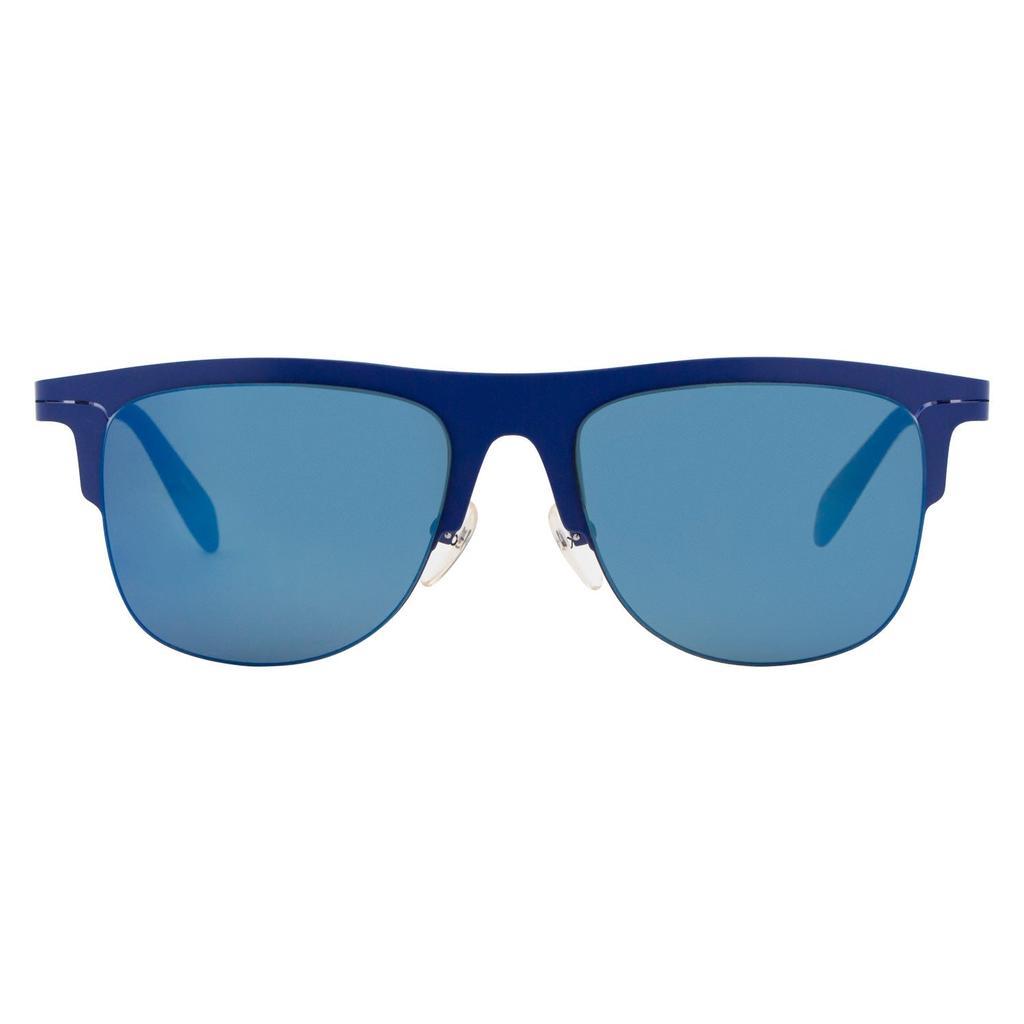 商品Calvin Klein|Calvin Klein Oval Sunglasses CK2141S 403 Blue 53mm 2141,价格¥355,第4张图片详细描述