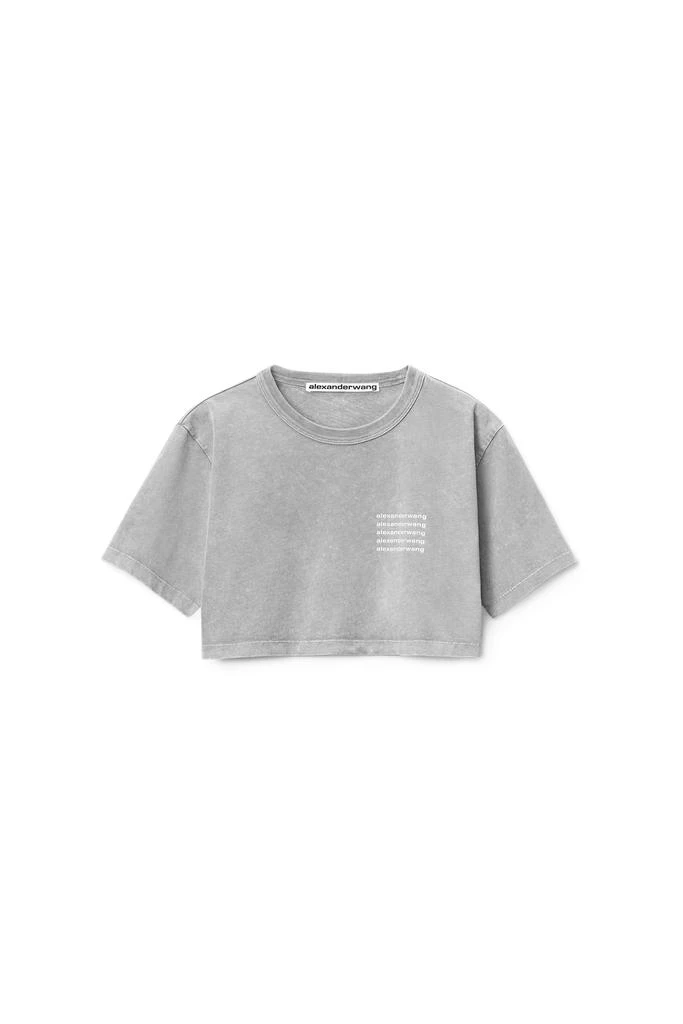 商品Alexander Wang|CROP TEE IN ACID WASH JERSEY,价格¥560,第1张图片