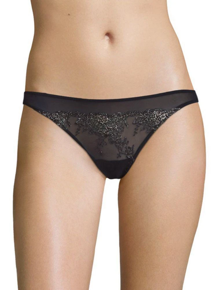 商品La Perla|Primula Embroidered Thong,价格¥238,第1张图片