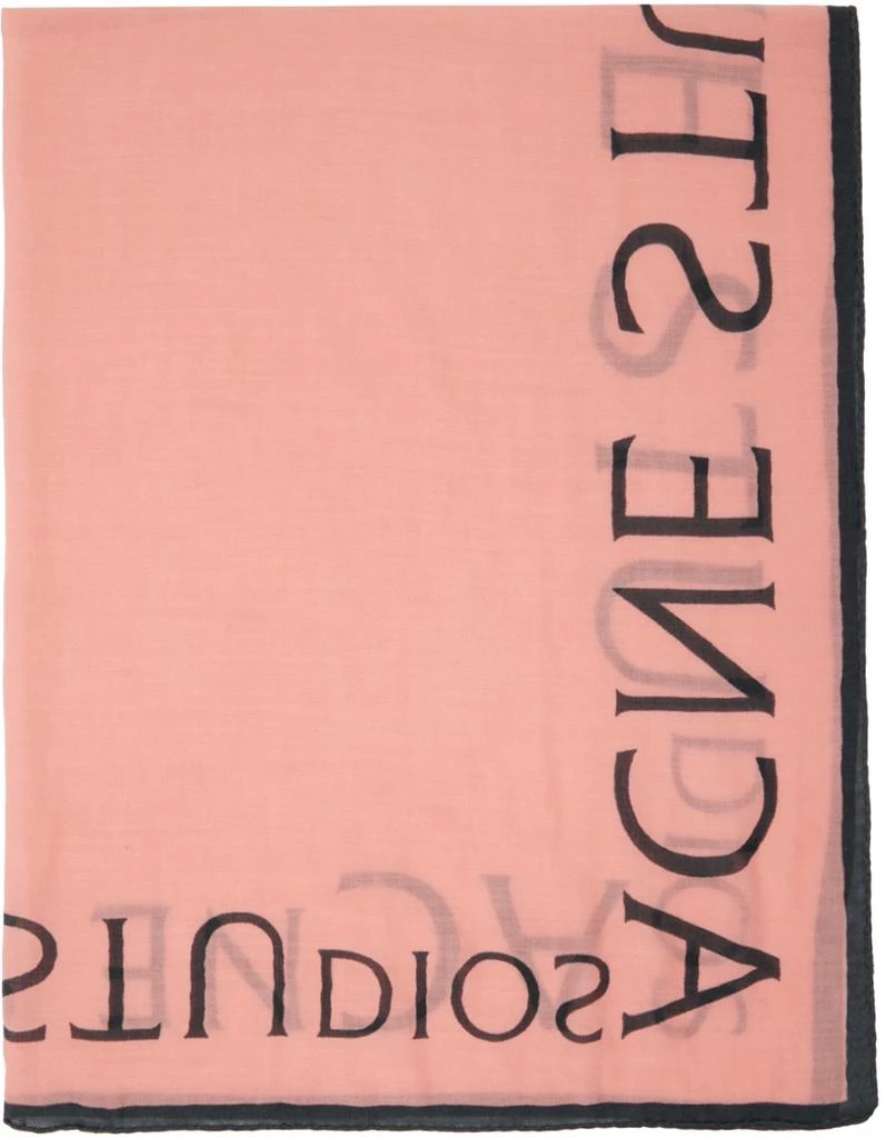 商品Acne Studios|Pink Logo Wool Scarf,价格¥827,第2张图片详细描述