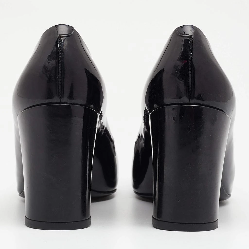 商品[二手商品] Louis Vuitton|Louis Vuitton Black Patent Leather Studded Graceful Block Heel Pumps Size 36,价格¥1889,第5张图片详细描述