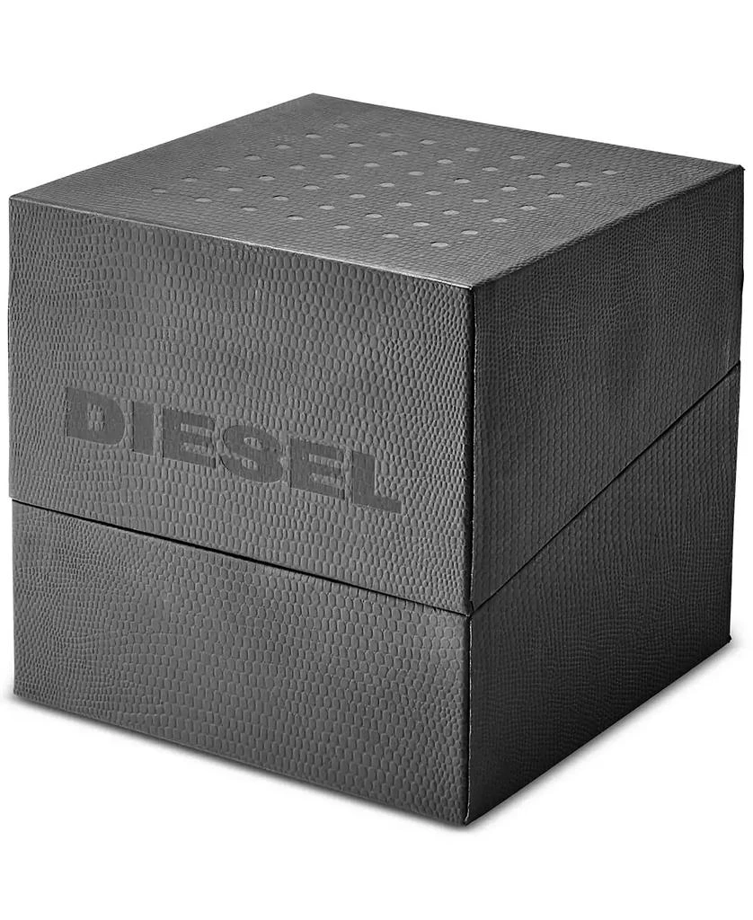 商品Diesel|Men's Chronograph Griffed Gunmetal-Tone Stainless Steel Bracelet Watch 48mm,价格¥2010,第4张图片详细描述