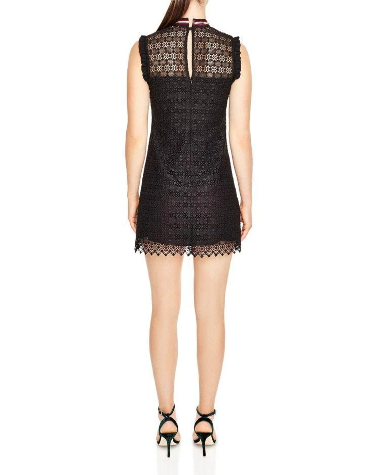 商品Sandro|Fidele Tie-Neck Lace Mini Dress,价格¥1740,第2张图片详细描述