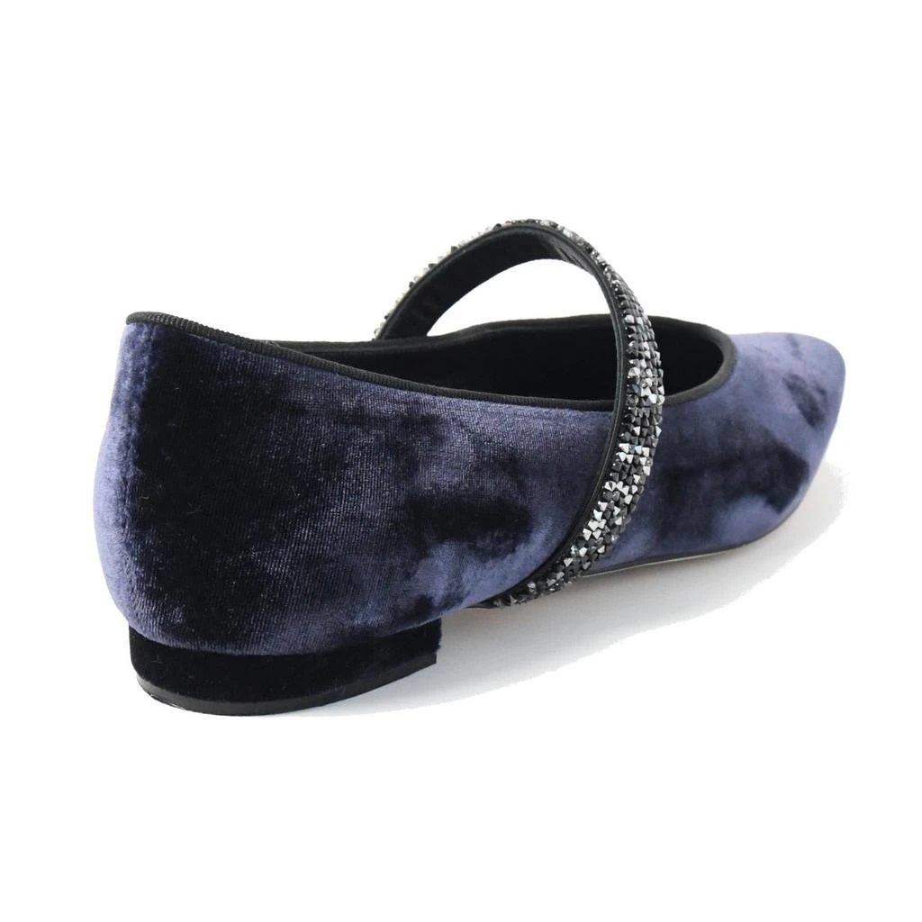 商品Manolo Blahnik|Manolo Blahnik Puxona Flat Navy,价格¥4132,第4张图片详细描述