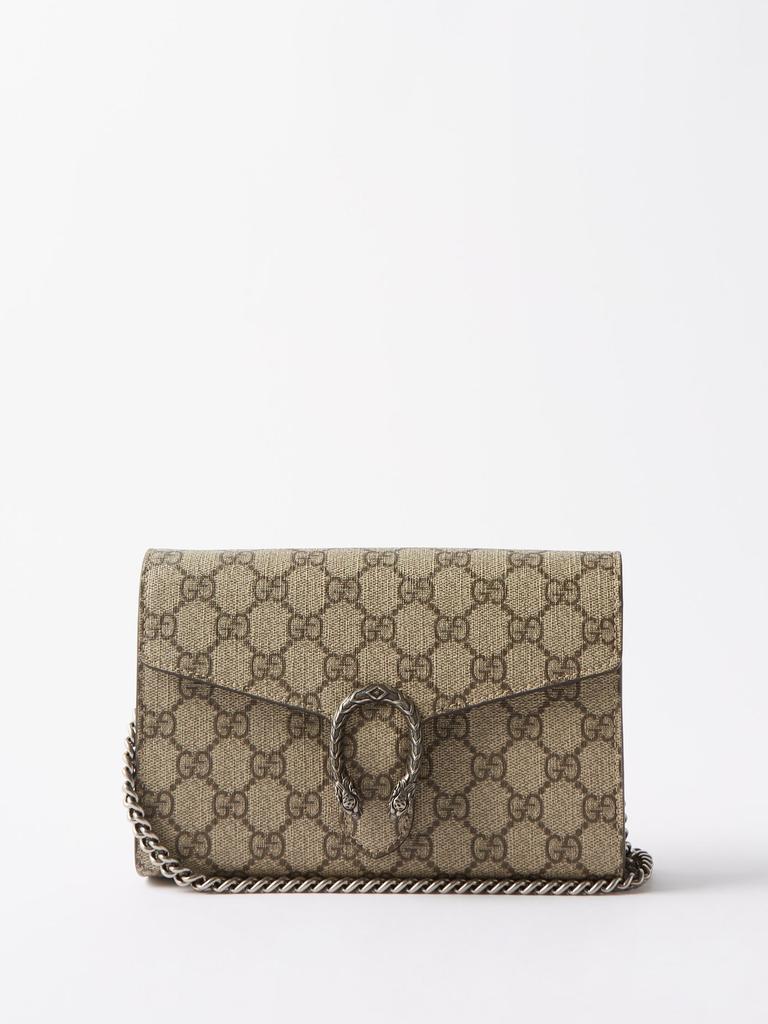 商品Gucci|Dionysus chain-strap GG-Supreme canvas wallet,价格¥10213,第1张图片