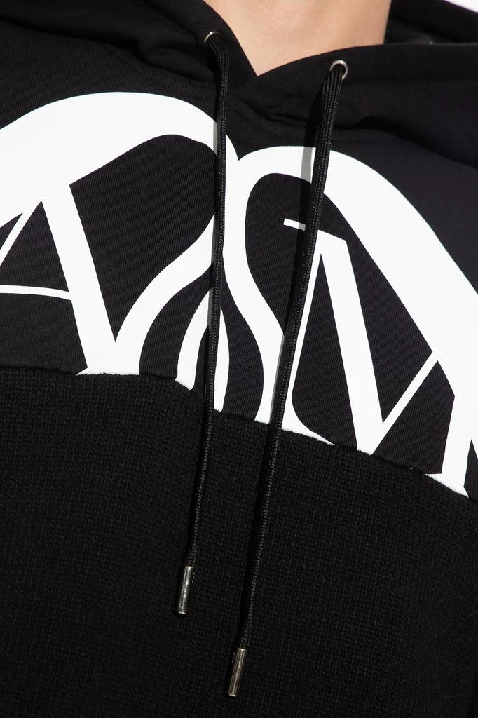 商品Alexander McQueen|Alexander McQueen Logo Printed Drawstring Hoodie,价格¥7292,第4张图片详细描述
