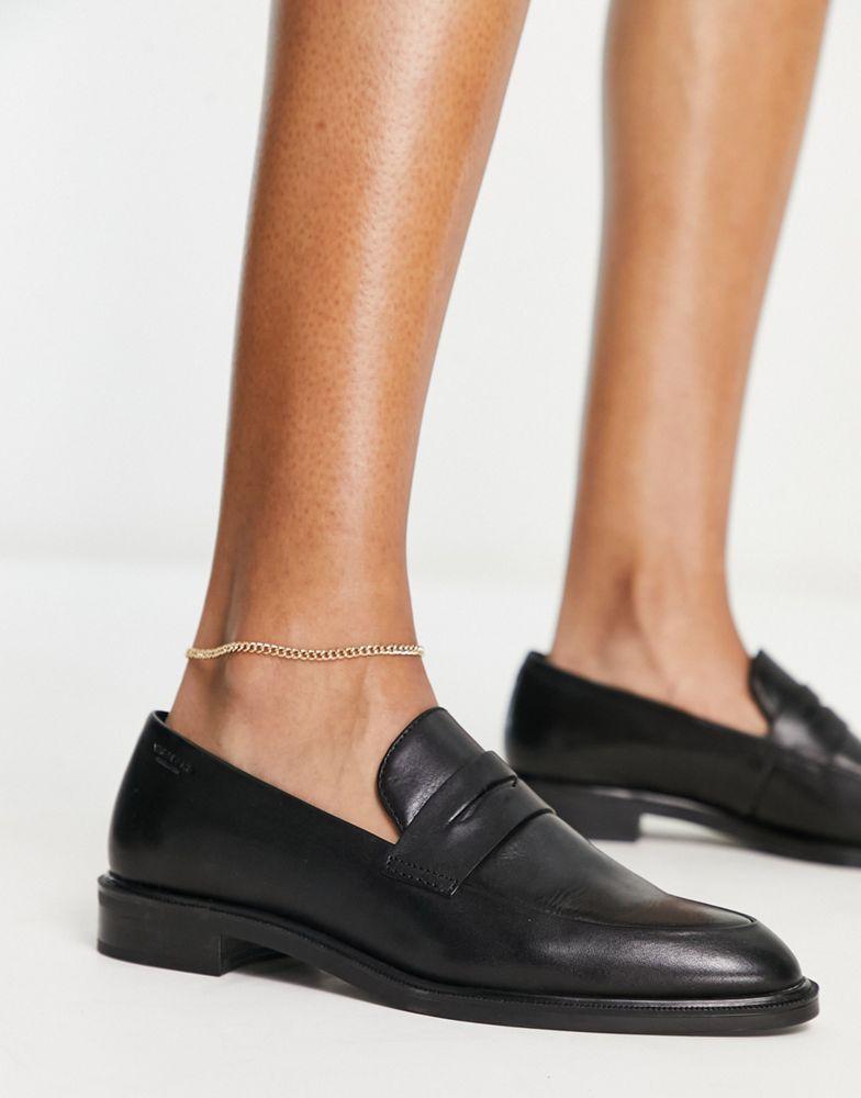 Vagabond Frances flat loafers  in black leather商品第4张图片规格展示