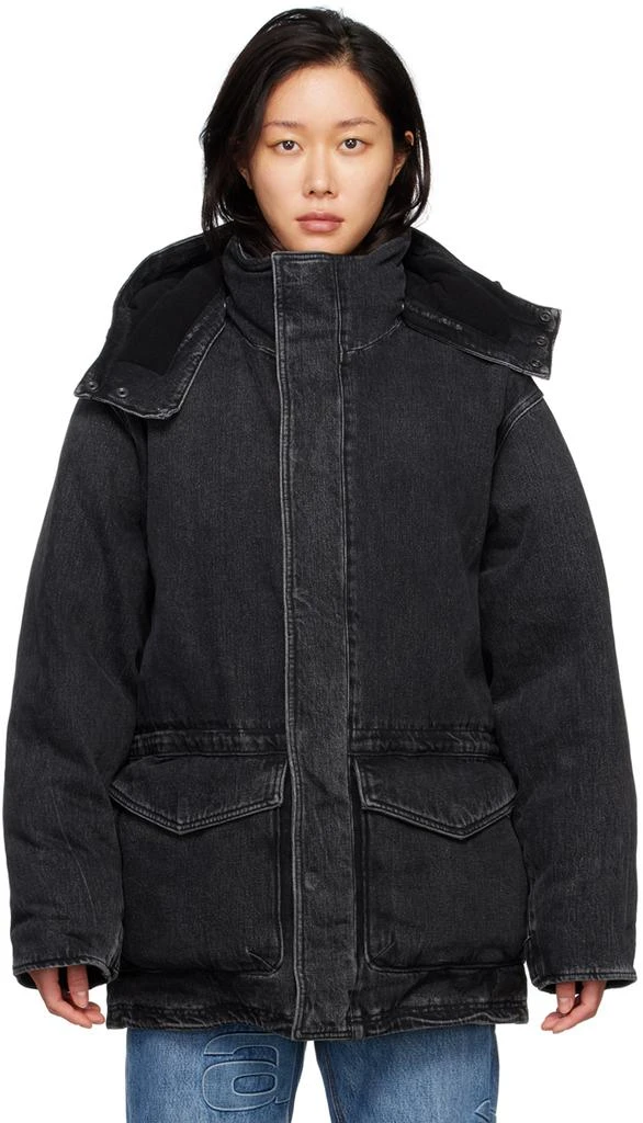 商品Alexander Wang|Gray Extreme Puffer Denim Jacket,价格¥8303,第1张图片