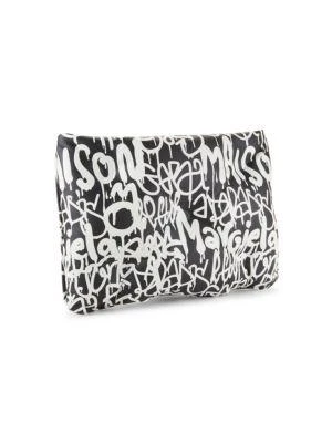 商品MAISON MARGIELA|Logo-Print Leather Wristlet Pouch,价格¥3313,第2张图片详细描述