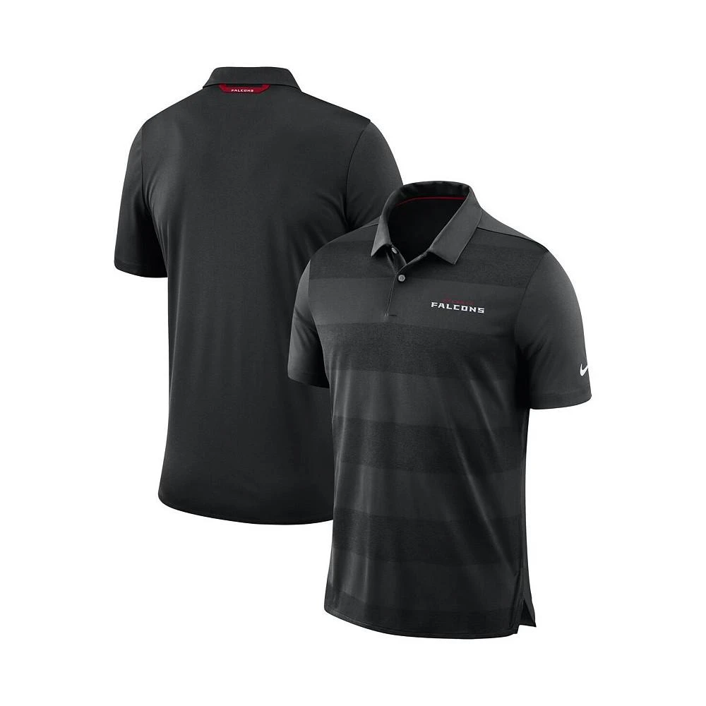 商品NIKE|Men's Black Atlanta Falcons Sideline Early Season Wordmark Performance Polo Shirt,价格¥573,第1张图片