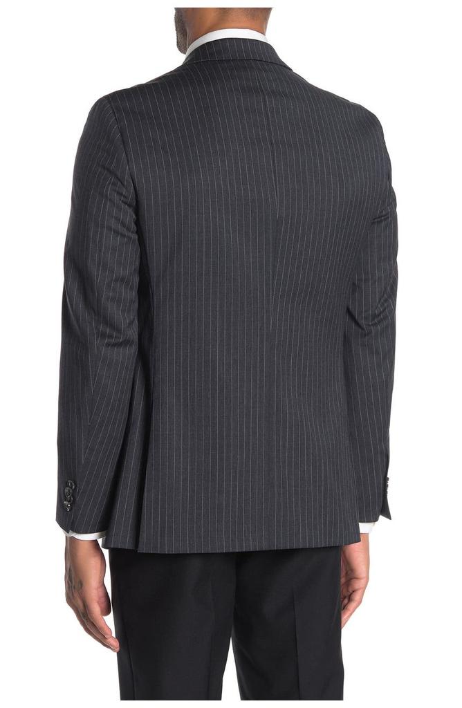 Slim Fit Wool Blend Pinstripe Suit Separate Jacket商品第2张图片规格展示