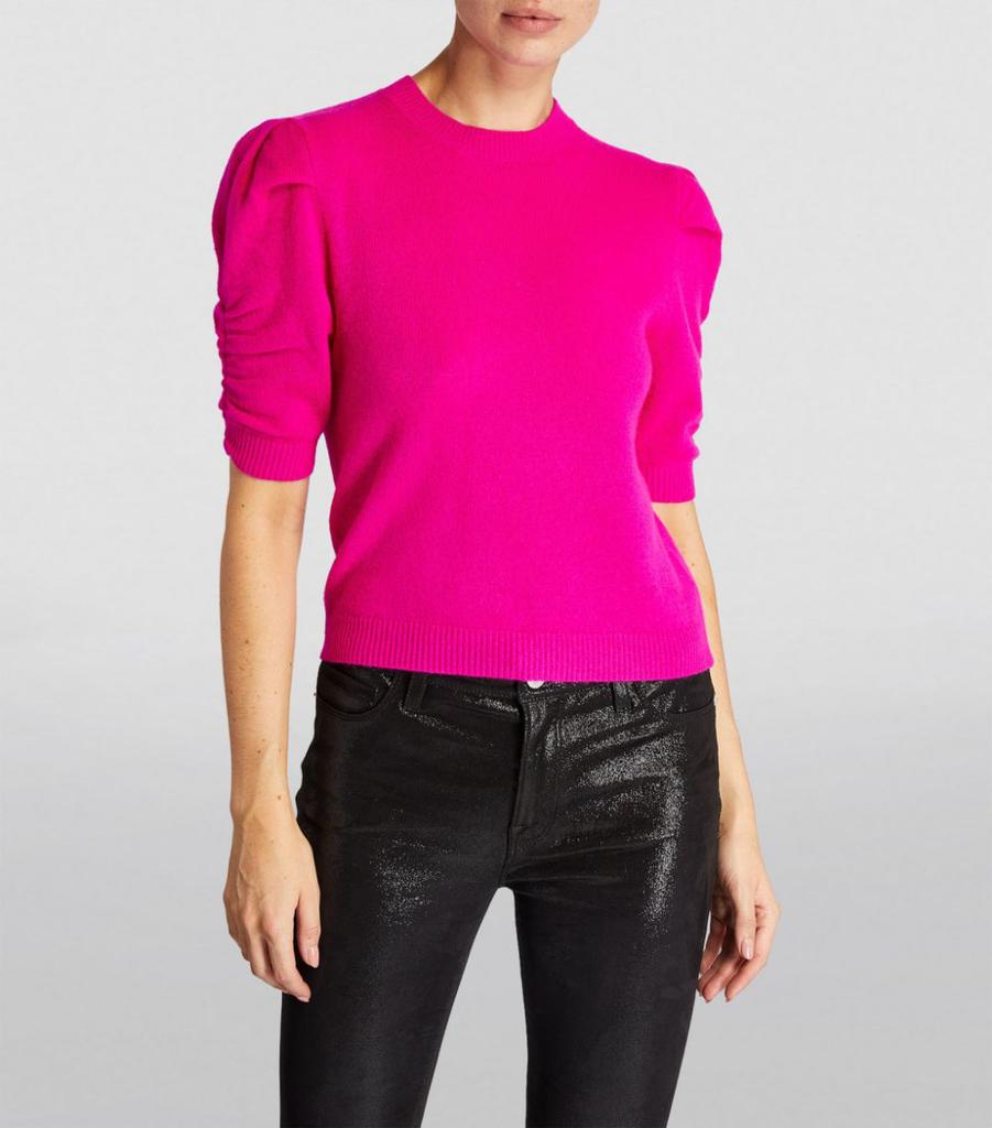 Cashmere-Wool Short-Sleeved Sweater商品第3张图片规格展示