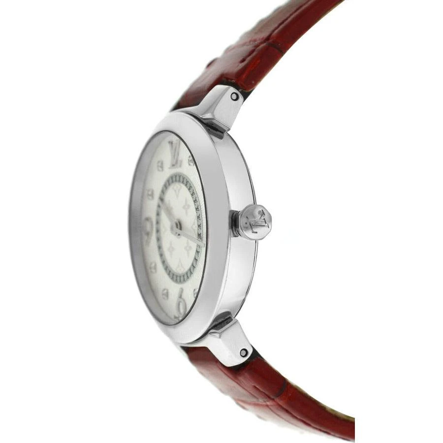 商品[二手商品] Louis Vuitton|Pre-owned Louis Vuitton Vuitton Tambour Slim Quartz White Dial Ladies Watch Q12MG,价格¥11456,第3张图片详细描述