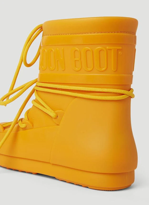 商品Moon Boot|Icon Low Rubber Rain Boots in Yellow,价格¥1512,第5张图片详细描述