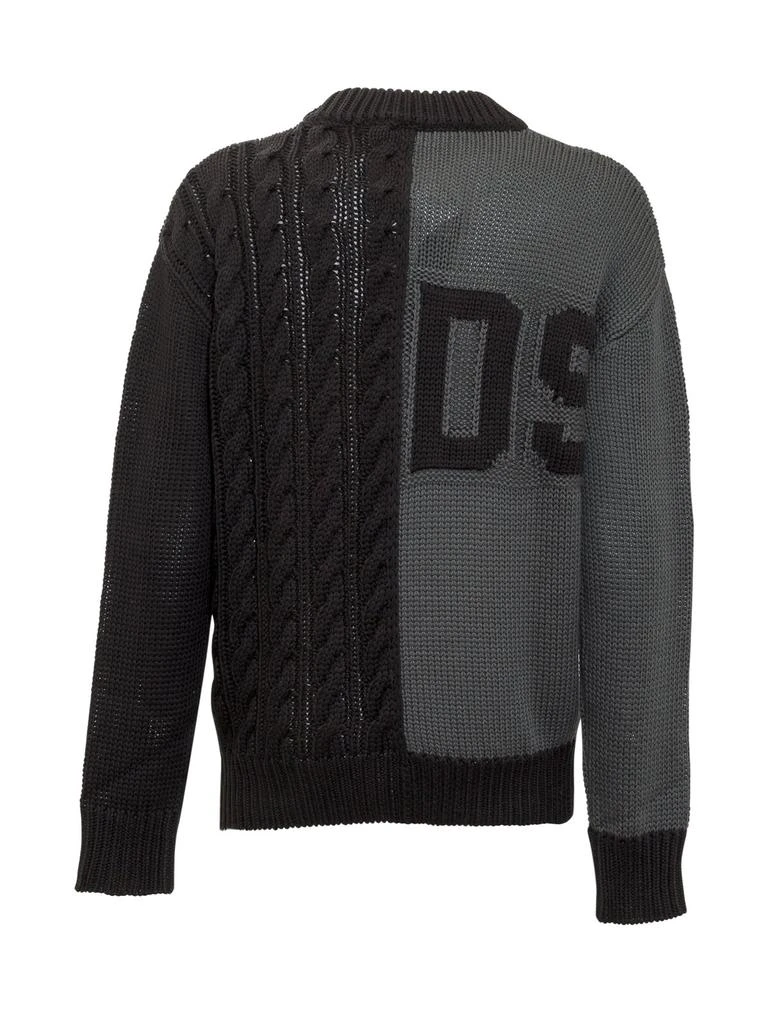 商品GCDS|GCDS Logo Intarsia Cable Knit Sweater,价格¥1665,第2张图片详细描述