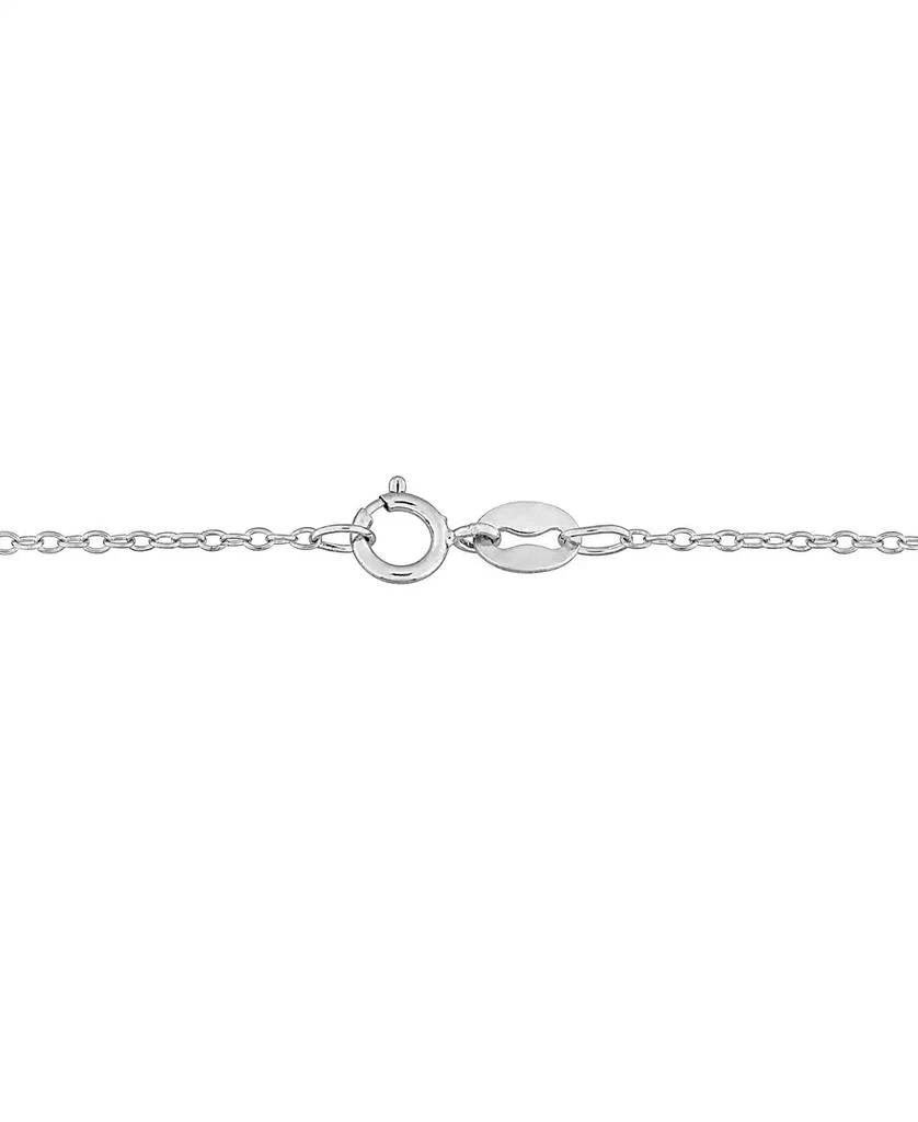 商品Macy's|Moissanite Bezel 17" Lariat Necklace (1/3 ct. t.w.) in Sterling Silver,价格¥786,第5张图片详细描述