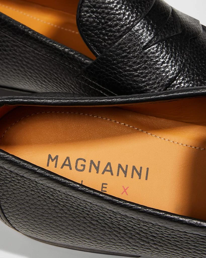 商品Magnanni|Men's Diezma II Leather Penny Loafers,价格¥3484,第4张图片详细描述