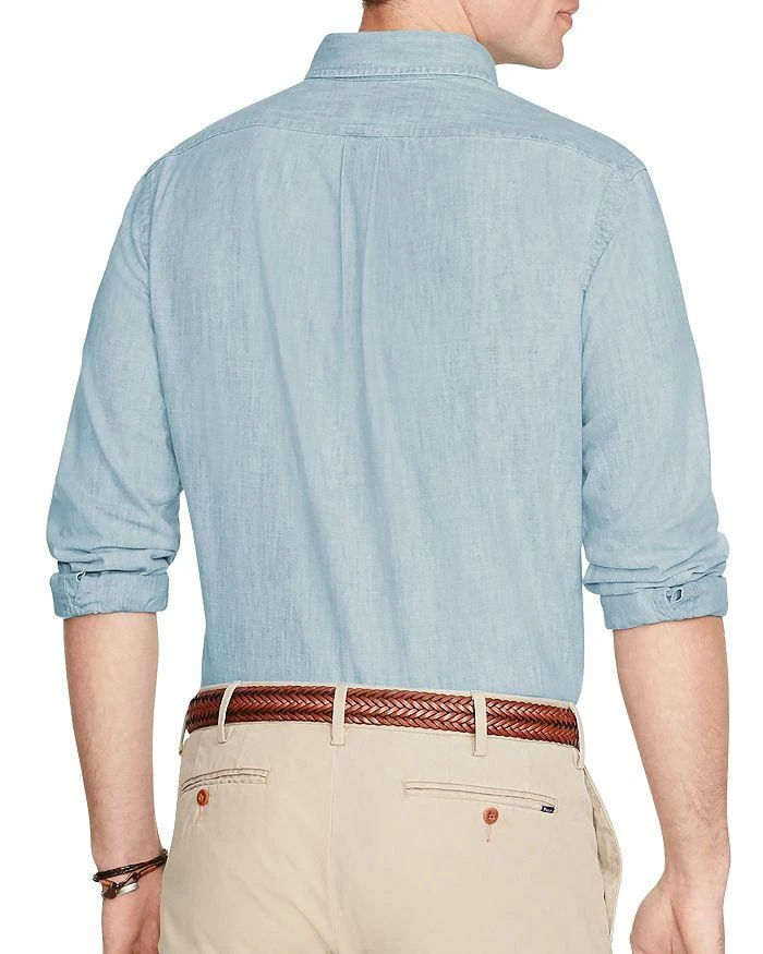 商品Ralph Lauren|Classic Fit Long Sleeve Chambray Cotton Button Down Shirt,价格¥939,第2张图片详细描述