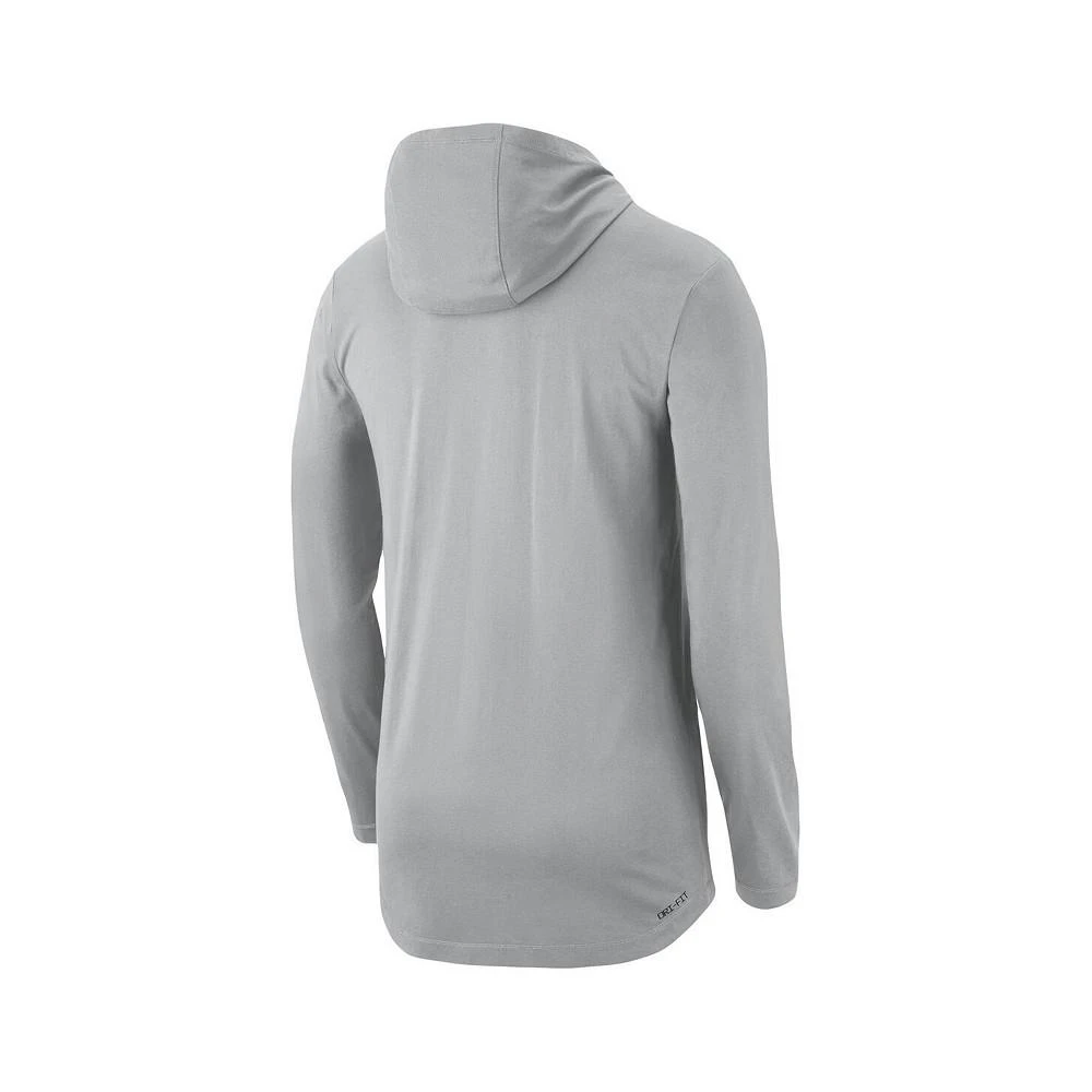 商品NIKE|Men's Gray Michigan State Spartans Campus Performance Hoodie Long Sleeve T-shirt,价格¥371,第3张图片详细描述