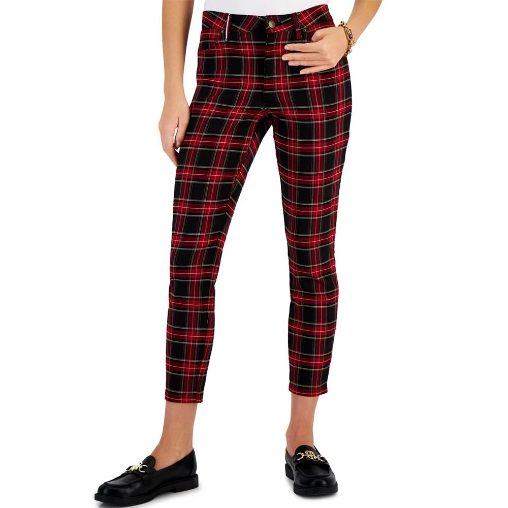 商品Tommy Hilfiger|Women's Plaid Skinny Ankle Pants,价格¥121,第1张图片