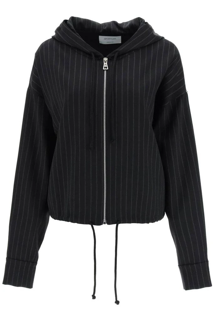 商品Max Mara|FIDO PINSTRIPED JACKET WITH ZIP AND HOOD,价格¥1435,第1张图片