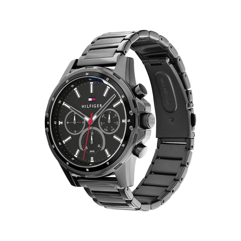 商品Tommy Hilfiger|Men's Black Stainless Steel Bracelet Watch 44mm,价格¥485,第2张图片详细描述