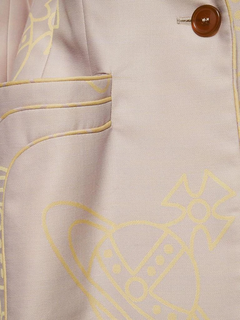 商品Vivienne Westwood|Rita Logo Printed Wool Twill Blazer,价格¥7940,第3张图片详细描述