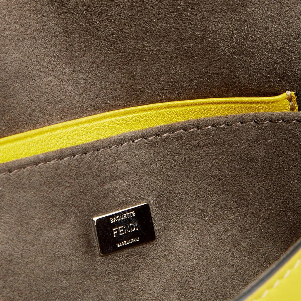 Fendi Yellow Leather And Fur Micro Monster Baguette 商品