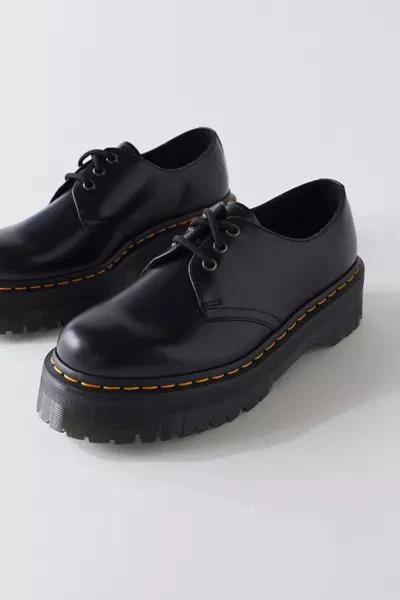 商品Dr. Martens|女式 1461 光滑皮革厚底牛津布,价格¥1292,第3张图片详细描述