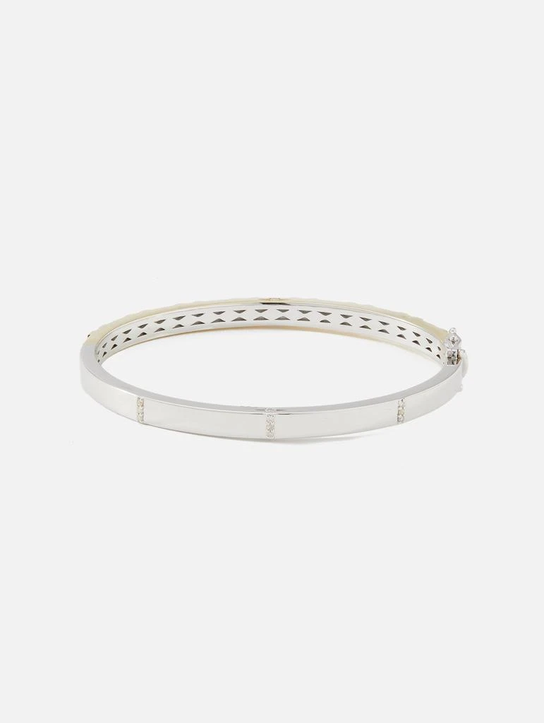 商品THREE STORIES JEWELRY|Classic Two-Toned Baguette Emerald Column Bangle,价格¥34251,第3张图片详细描述