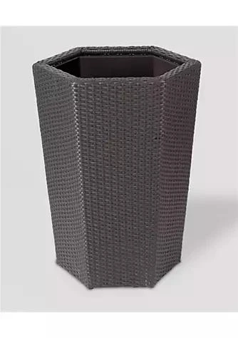 商品DMC Products|Products Dmc Products 78375 Hexagon Resin Wicker Vista Planter 24 Inch,价格¥734,第1张图片