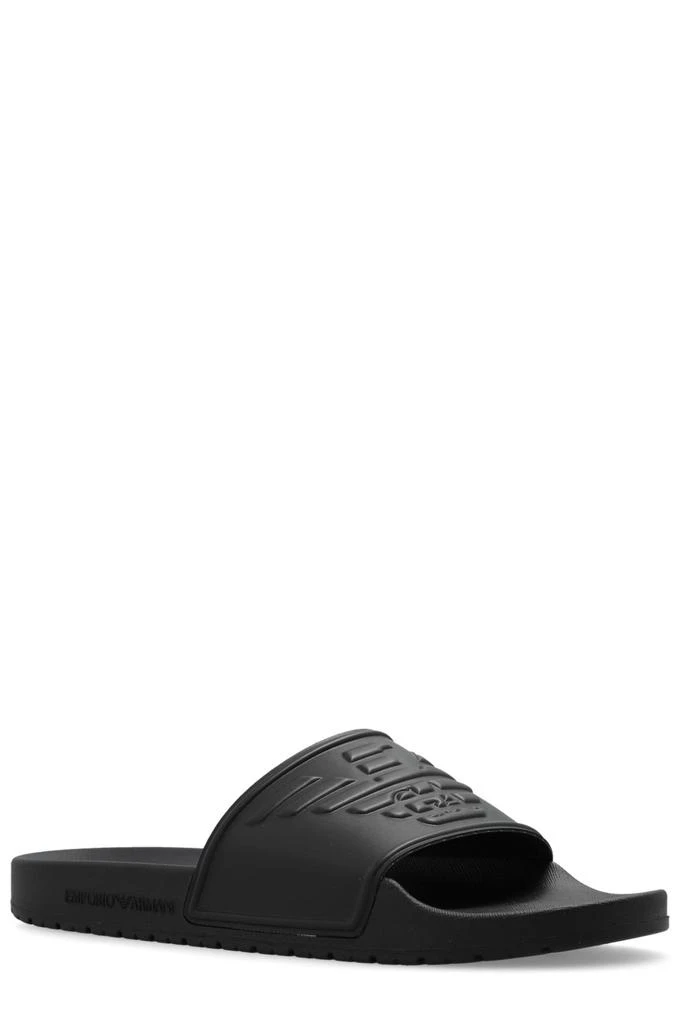 商品Emporio Armani|Emporio Armani Slides With Logo,价格¥262,第4张图片详细描述