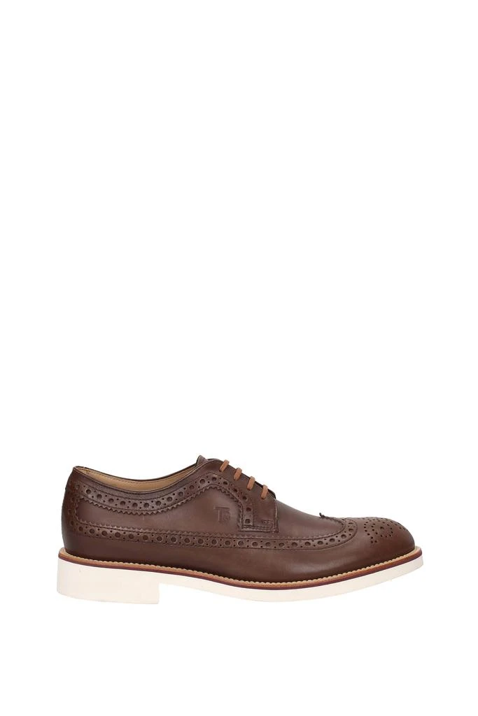 商品Tod's|Lace up and Monkstrap Leather Brown,价格¥1298,第1张图片