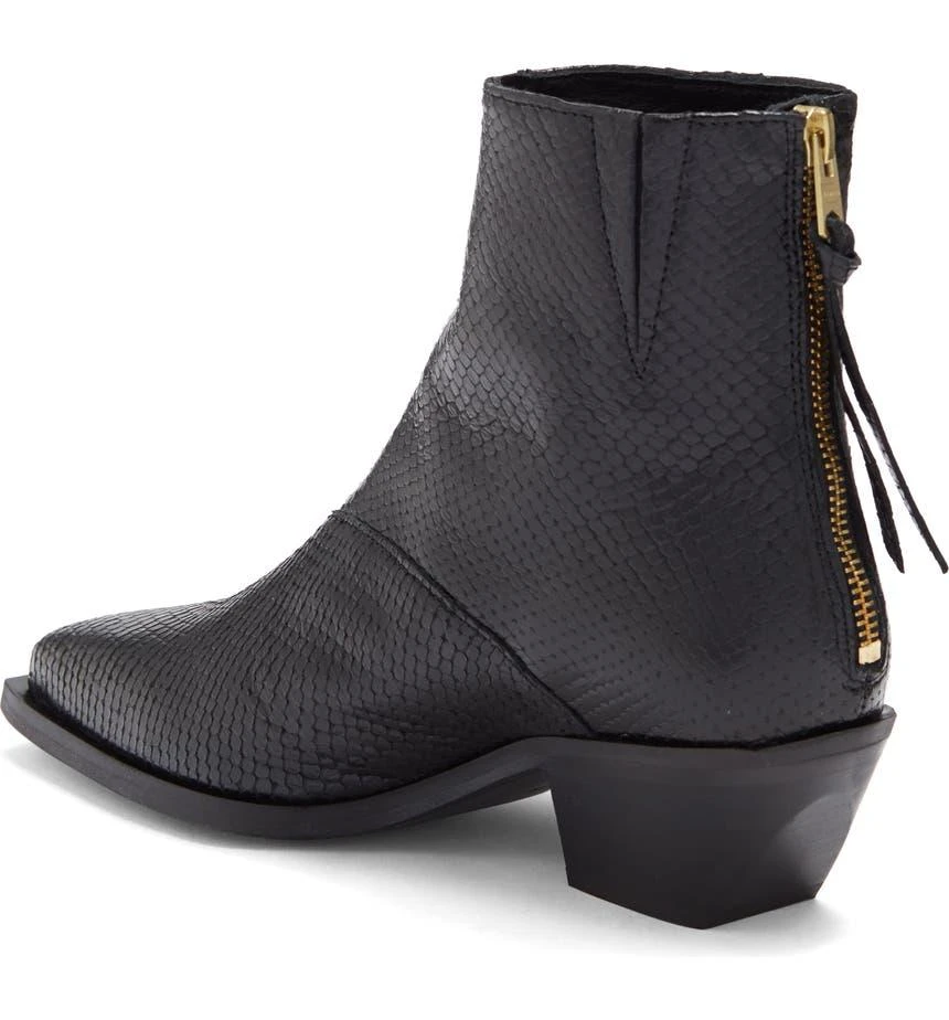 商品ALL SAINTS|Lenora Snake Embossed Leather Bootie,价格¥477,第2张图片详细描述