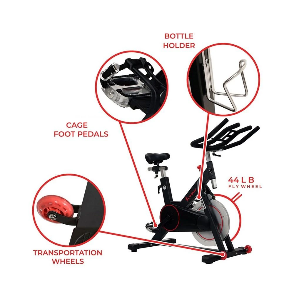 商品Sunny Health & Fitness|Sunny Health and Fitness Magnetic Indoor Cycling Bike,价格¥6980,第4张图片详细描述