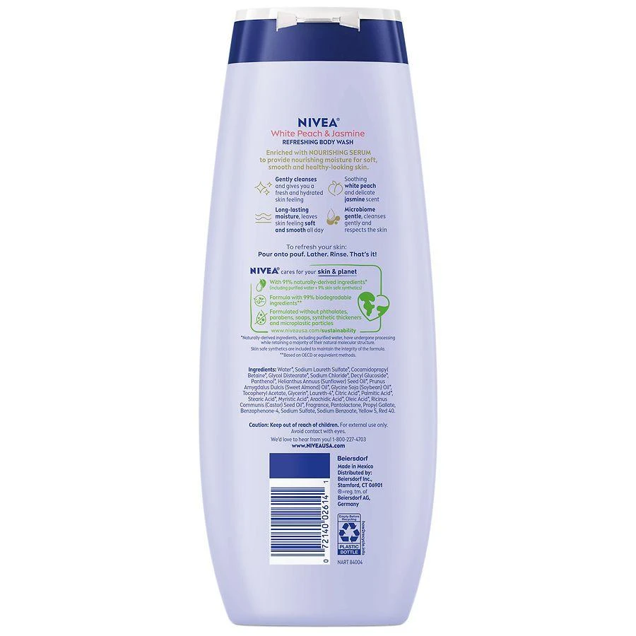 商品Nivea|Refreshing Body Wash with Nourishing Serum White Peach and Jasmine,价格¥45,第2张图片详细描述