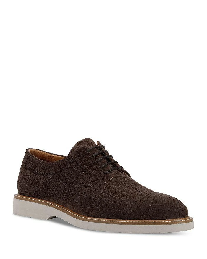 商品Geox|Men's Gubbio Suede Brogue Oxfords,价格¥1321,第1张图片