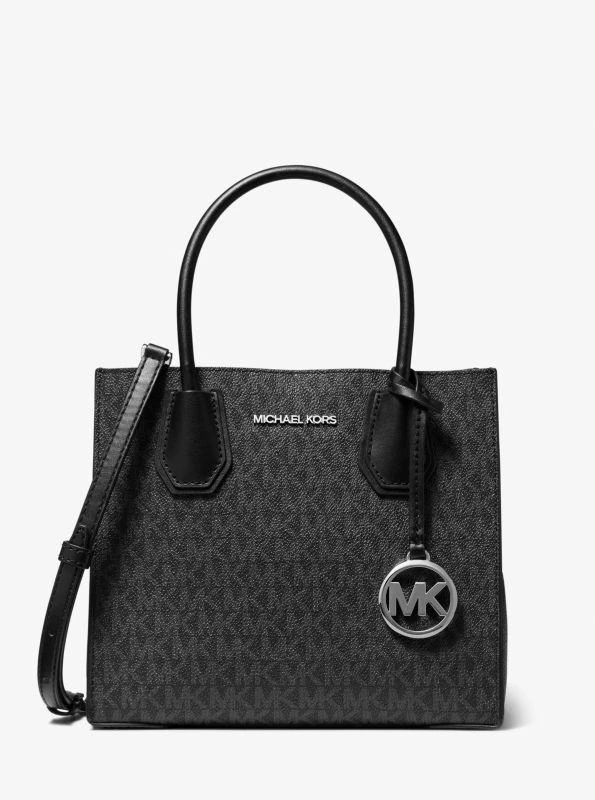 商品Michael Kors|Mercer 中号徽标皮革 手风琴斜挎包,价格¥560,第1张图片