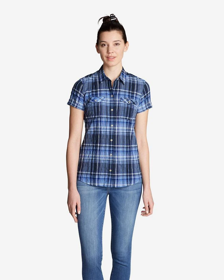 商品Eddie Bauer|Women's Packable Short-Sleeve Shirt,价格¥224,第3张图片详细描述