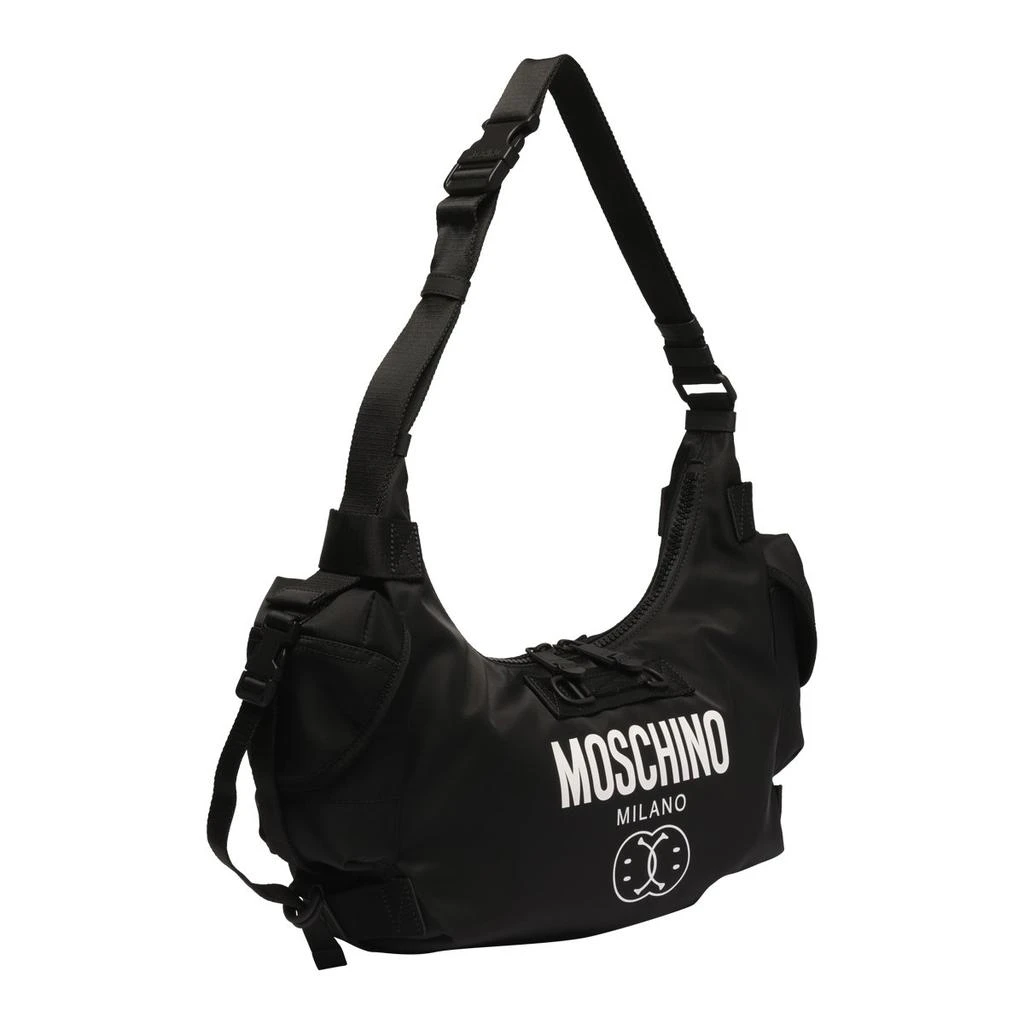 商品Moschino|Moschino Logo-Printed Hobo Crossbody Bag,价格¥3194,第3张图片详细描述