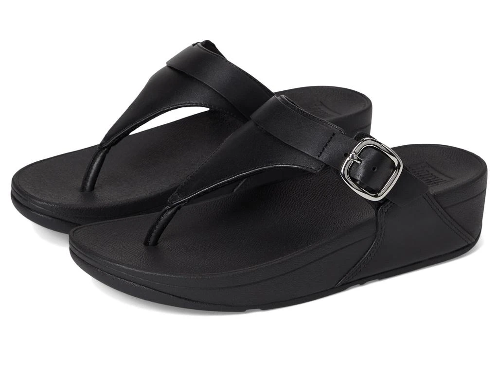 商品FitFlop|Lulu Adjustable Leather Toe Post Sandals,价格¥751,第1张图片