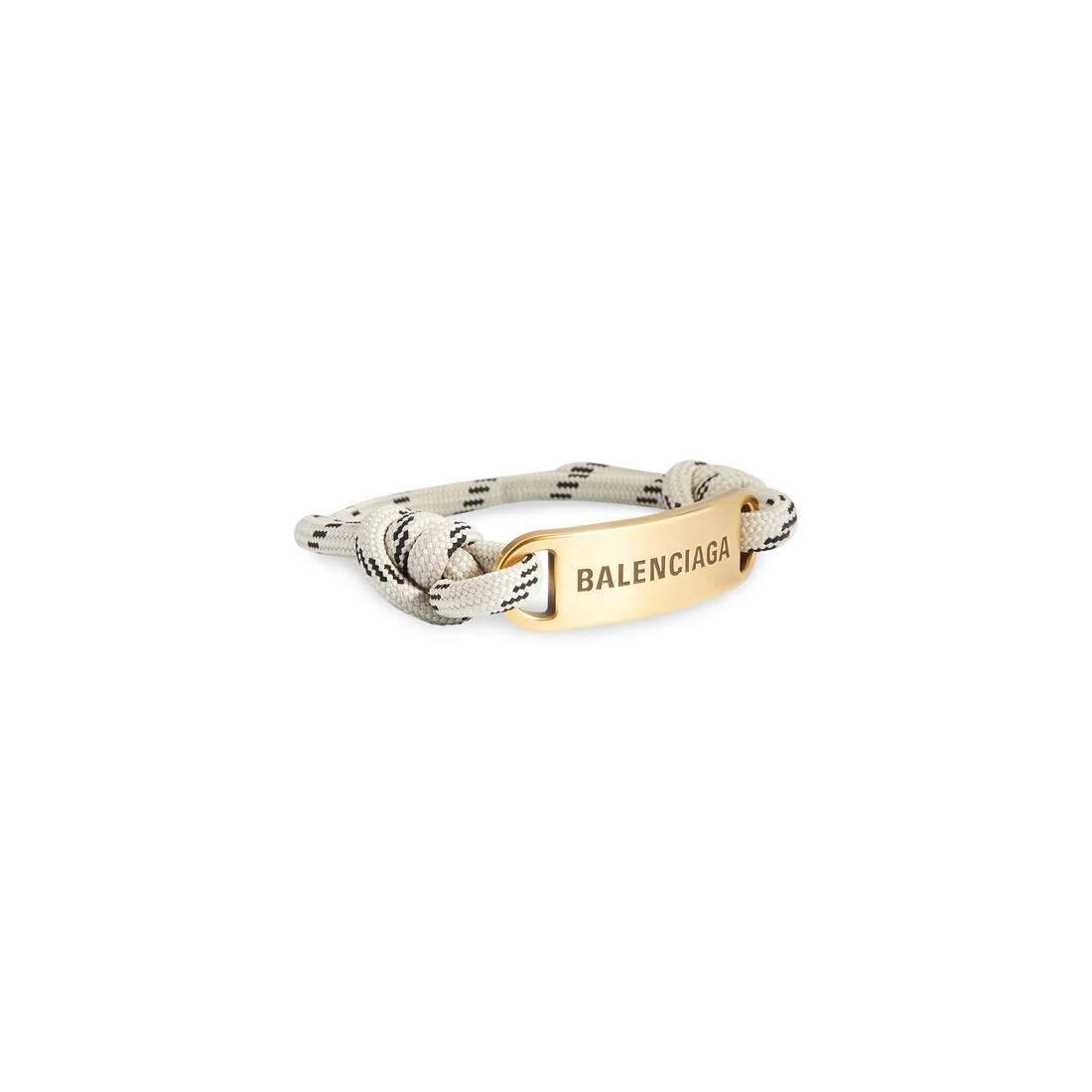 包邮包税【预售7天发货】 BALENCIAGA巴黎世家 24春夏 男士 手镯 Plate Bracelet in Beige 656418TVX4G7037 商品