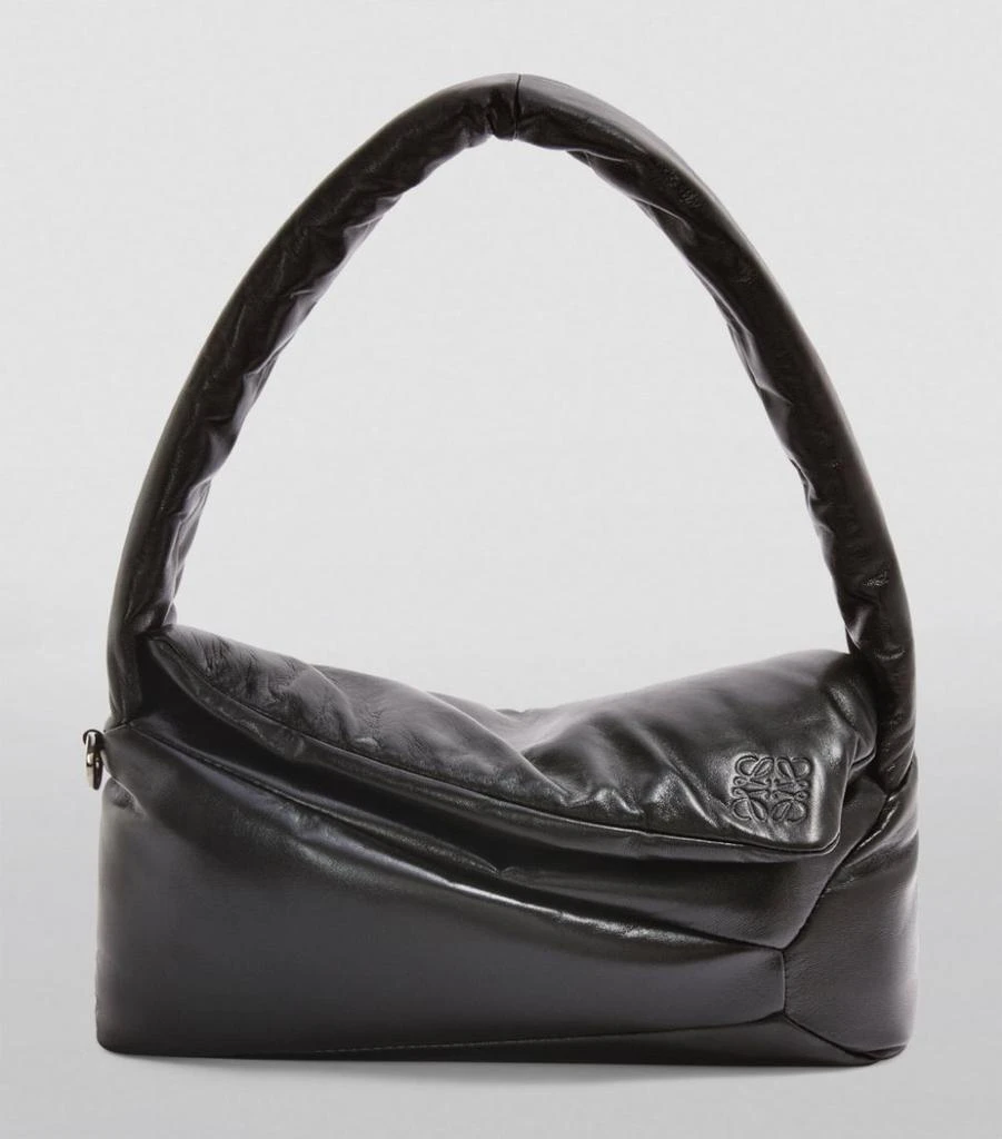 Leather Puffer Puzzle Top-Handle Bag 商品