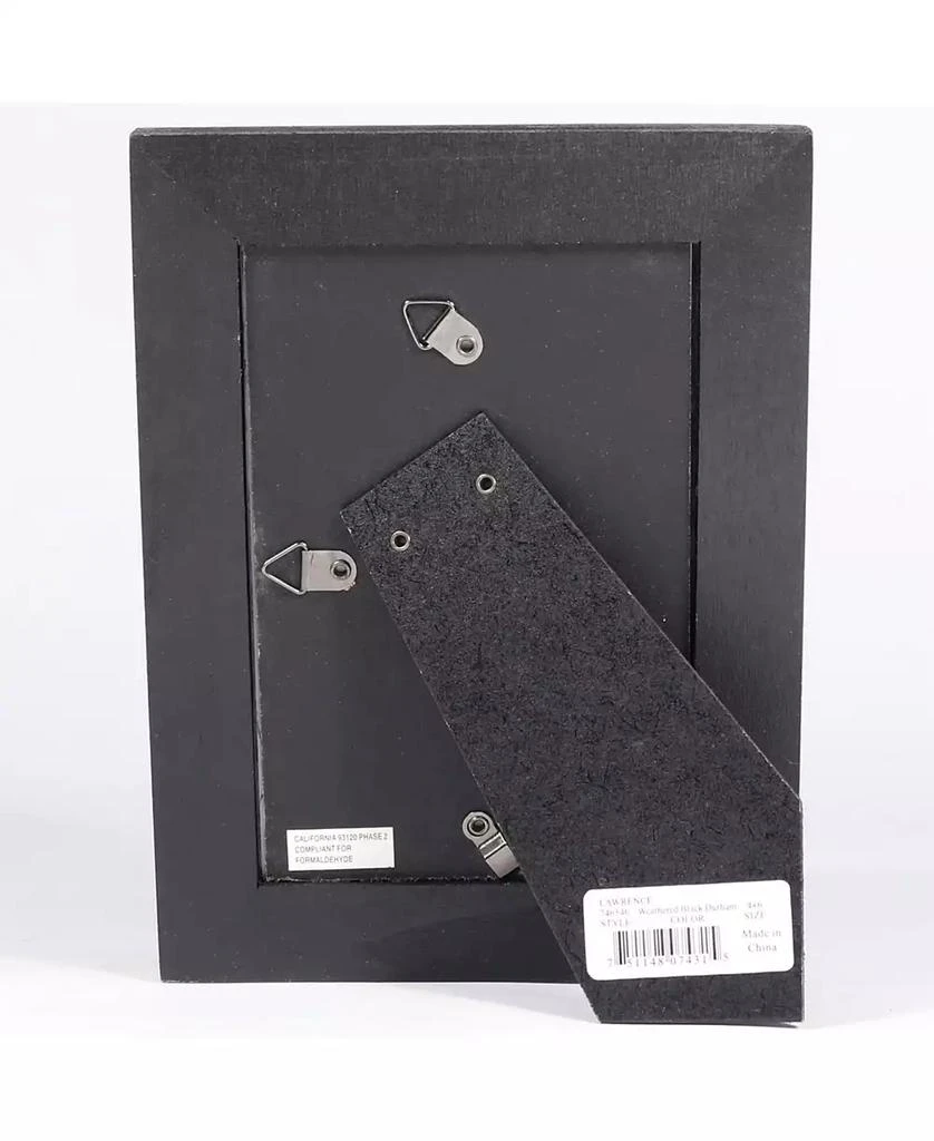 商品Lawrence Frames|Durham Weathered Black Wood Picture Frame - 4" x 6",价格¥103,第3张图片详细描述