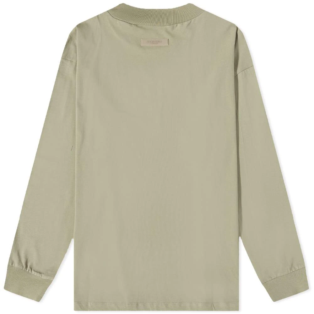 商品Essentials|Fear of God ESSENTIALS Long Sleeve Logo T-Shirt - Seafoam,价格¥336,第2张图片详细描述