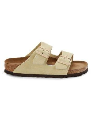 商品Birkenstock|Arizona Narrow Fit Suede Flat Sandals,价格¥562,第1张图片