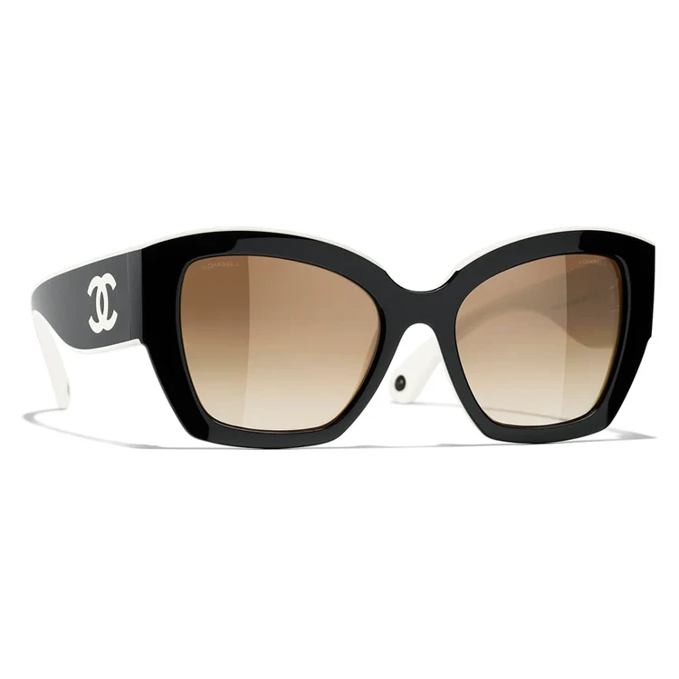 商品[国内直发] Chanel|香奈儿 镜腿Logo 尼龙纤维 蝶形 太阳眼镜 男女同款情侣款 黑色,价格¥3813,第5张图片详细描述